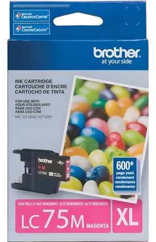 Cartucho Brother Lc75 Lc-75 Lc 75 Xl Magenta Original Sí