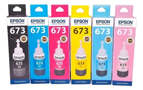 Tinta Epson 673 T673 Original X 6 Colores 6 Colores Sí