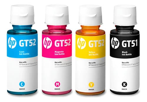 Kit 4 Tintas Hp Gt53 Y Gt52 4 Colores Originales 515 530 533 Pack 4 Colores