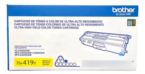 Toner Brother Tn419 Amarillo L8360cdw L8900cdw Original Alto - Yellow