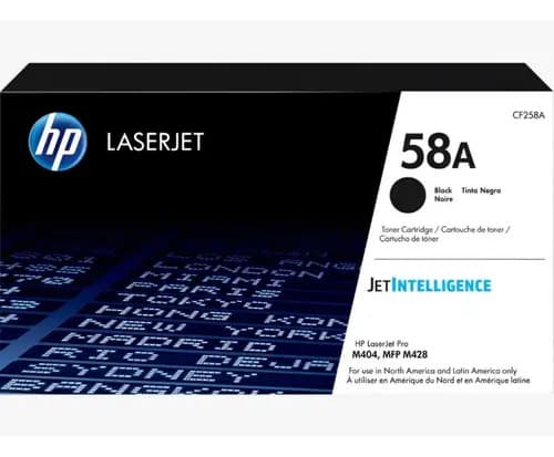 Toner Hp Cf258a 58a Negro Hp M404 M428 3000 Copias