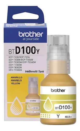 Tinta Brother Btd100y D100y Amarillo Original T230 T430 T530