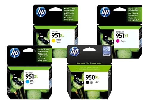 Cartucho Hp 950 Xl + 3 951 Xl Original 8100 8600 8610 8620