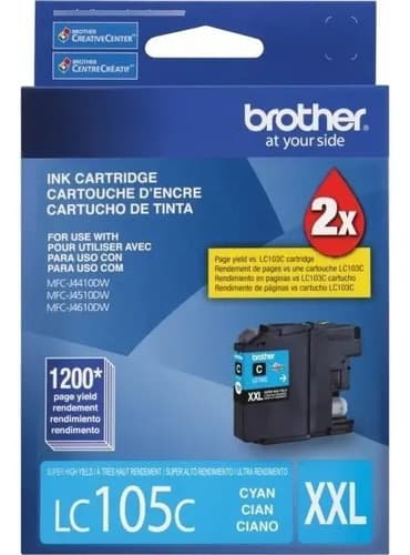 Cartucho De Tinta Brother Lc105c Color Cian