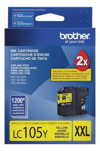 Cartucho Brother Lc105y Lc105 Xxl J6920 J4510 J6520