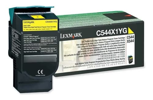 Toner C544x1yg Lexmark Amarillo 544 546 548 C544 C546 X548 Tónicos