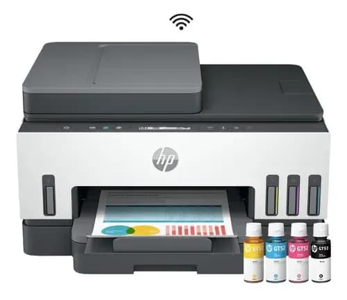 Impresora Multifunción A Color Hp Smart Tank 750 Con Wifi Blanco