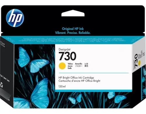 Cartucho Hp 730 Amarillo Original P2v64a T1600 T1700 T2600