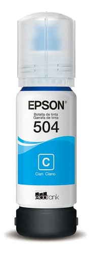 Botella/recambio De Tinta Cian Epson T504222-br