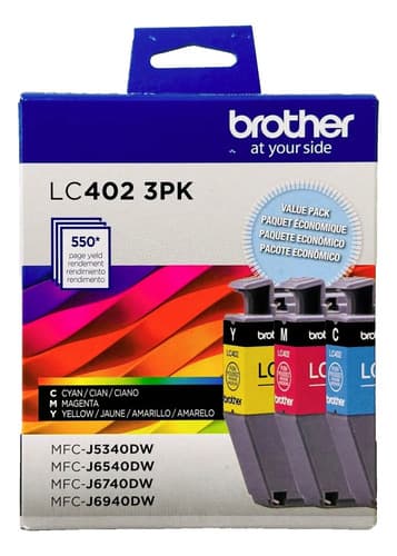 Combo Cartucho Brother Lc402 Colores (cmy)