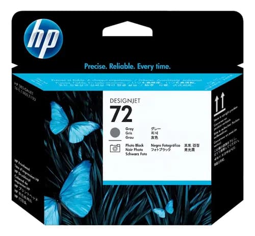 Cabezal De Impresión Fotográfica Hp 72 Gris/negro C9380a