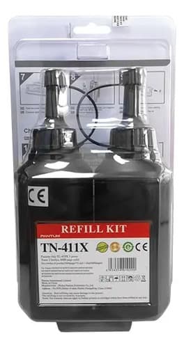 Kit De Recarga Pantum Tn-411x P3010 P3300 P3310 M6700 M7300 Tinta Negro