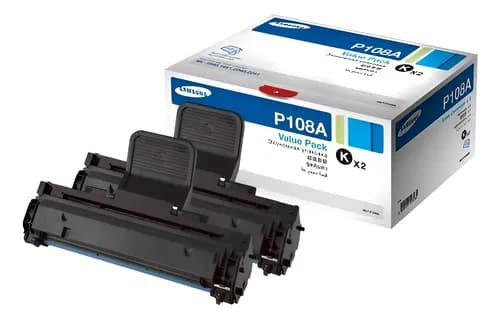 Toner Samsung P108a 108 108s (pack 2 Undiades) Ml1640 Ml2240 Negro