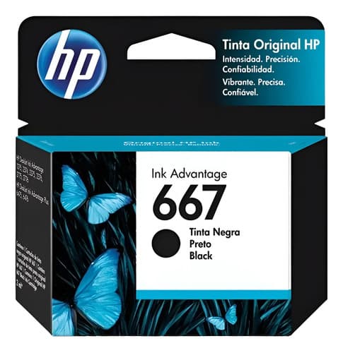 Cartucho Hp 667 Negro 1275 2375 2775 2778 4135 4145 Original