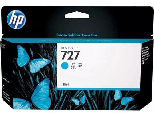 Cartucho De Tinta Cian Hp 727 B3p19a 130 Ml