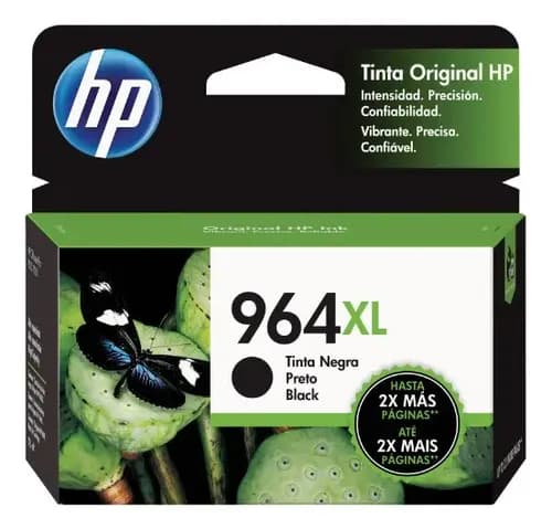 Cartucho De Tinta Original Hp 964xl De Alto Rendimiento Negro