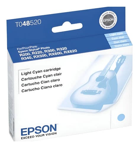 Tinta Epson 48 Cian Light R200 220 300 320 340 Rx500 Vencido Cian Light
