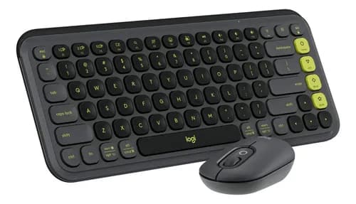 Kit Teclado Y Mouse Logitech Pop Icon, Español, Grafito Mouse Negro Teclado Negro