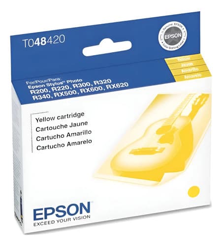 Tinta Epson 48 Amarillo R200 220 300 320 340 Rx500 600 Venci Amarillo