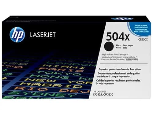 Toner Hp 504x 504 Ce250x 250 Cp3525 Cm3530 Cp3520 Negro Hp
