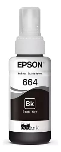 Tinta 664 Negra L120 L200 210 L300 L350 L355 L455 L555 L1300 Negro Sí
