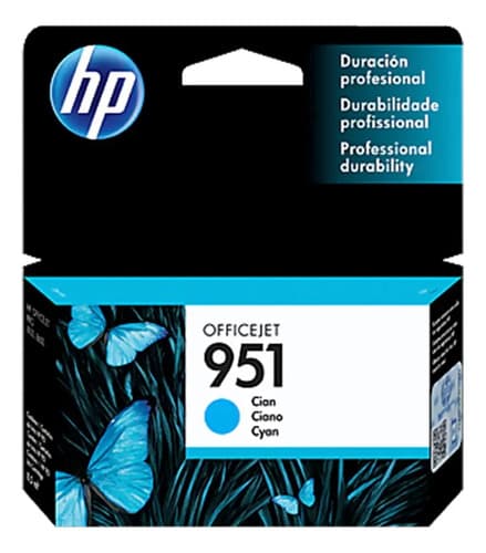 Cartucho Cn50al Hp 951cian Officejet Pro 8100 8600