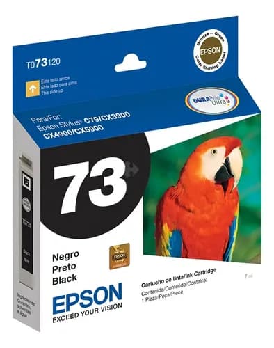 Cartucho De Tinta Epson 73 Color Negro
