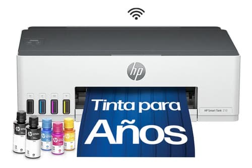 Impresora Hp Smart Tank 210 Sistema Continuo Color Wi-fi Blanco