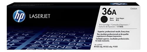 Toner Hp 36a Cb436a P1505 M1522 M1120 C/ Factura Negro