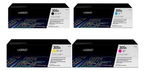 Juego De Toners Para Impresora Hp 305a Los Colores Todos
