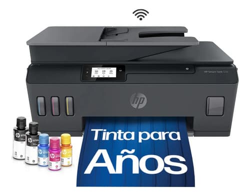 Impresora Multifuncional Hp Smart Tank 530 Sistema Continuo Color Wi-fi Adf Negro