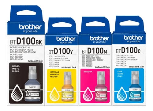 Kit De Tintas Brother Btd100 Para Brother T230/t430w/t530dw Multicolor