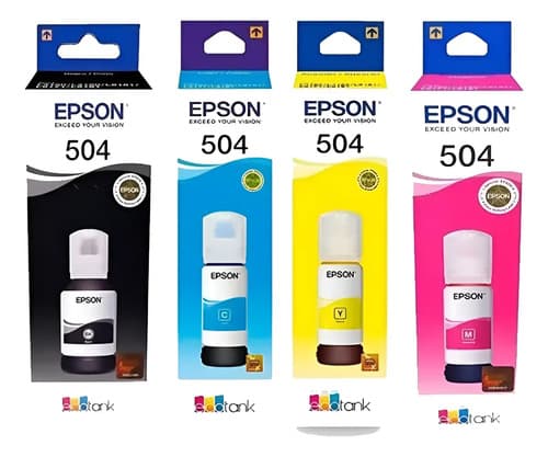 Combo Tinta Epson 504 Otiginal L4260 L6171 6191 L6270 L14150 Combo
