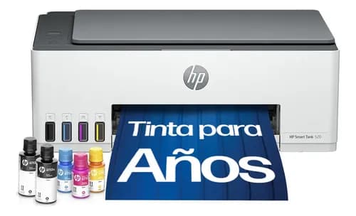 Impresora Multifuncional Hp Smart Tank 520 Sistema Continuo Color Usb Blanco