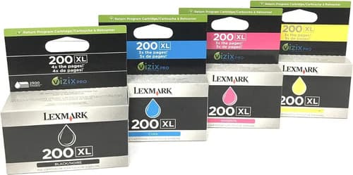 Combo Cartuchos Lexmark 200xl 4000 5500 Original