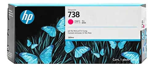 Cartucho De Tinta Designjet Hp 738 De 300 Ml Magenta