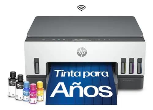 Impresora Multifuncional Hp Smart Tank 720 Sistema Continuo A Color Wi-fi Duplex (doble Cara Automático) Blanco