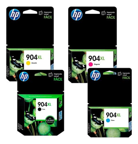 Cartucho De Tinta Hp 904xl Negro + Colores 904xl 4 Unidades