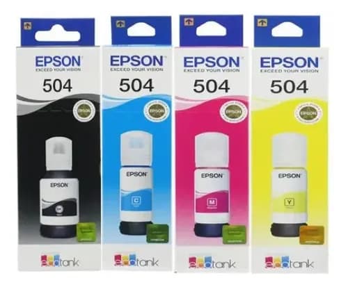 Kit De Tintas Epson 504 100% Colores Y Negro (colores A Eleccion)