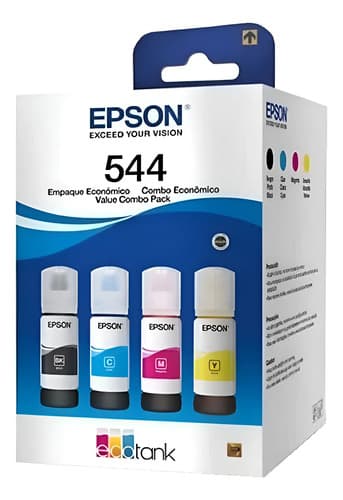 Recargas De Tinta Epson 544 L3560 L3250 L3110 L3150 L3250 Kit 4 Núcleos 544