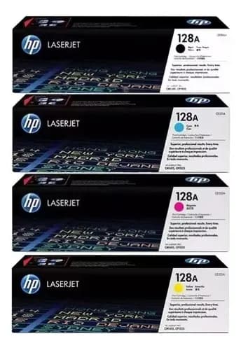 Kit De Tóner 04 Para Tinta Hp Ce320a Ce321a Ce322a Ce323a 128a 04 Colores 4 Colores De Sombras Para Ojos