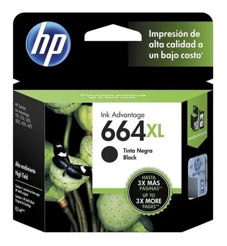 Cartucho Hp 664 Xl Negro 1115 2134 2135 2635 3385 4335 5276