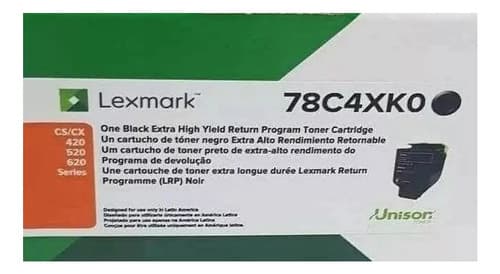 Toner Lexmark 78c4xk0 Cs420 Cs520 Cs620 Cx420 Cx520 Cs620 Tinta Negro
