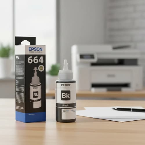 Epson T664120 T664120-al Tinta Negro L200 L210 L355 L555 Negro