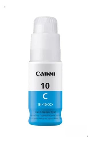 Botella De Tinta Canon Gi 10 Cyan 10 C 70 Ml G5010 5011 6010 Cian