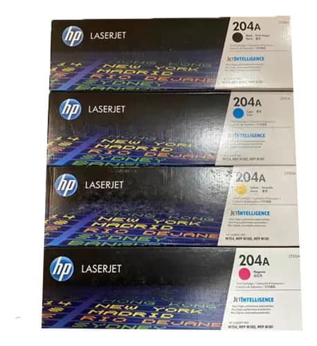 Juego Toners Para Hp 204a 4 Colores Tinta Magenta