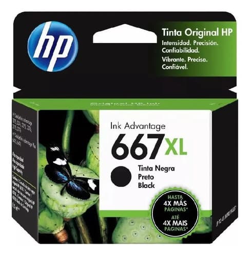 Cartucho Hp 667xl Negro 667xl 1275 2375 2775 4175 Original