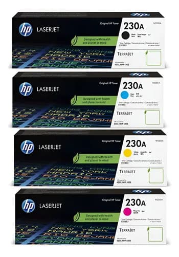 Combo Toner Hp 230a Negro Y Colores Laserjet Pro 4203 4303