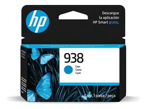 Cartucho De Tinta Cian Hp 938 (4s6x5pl)