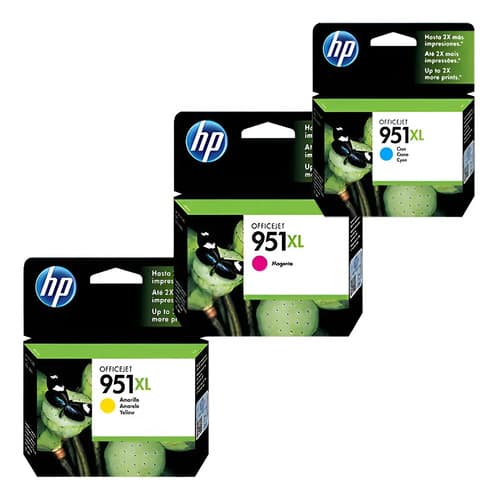 Combo X3 Cartucho Hp 951xl Colores!! Para Hp 8610 8620